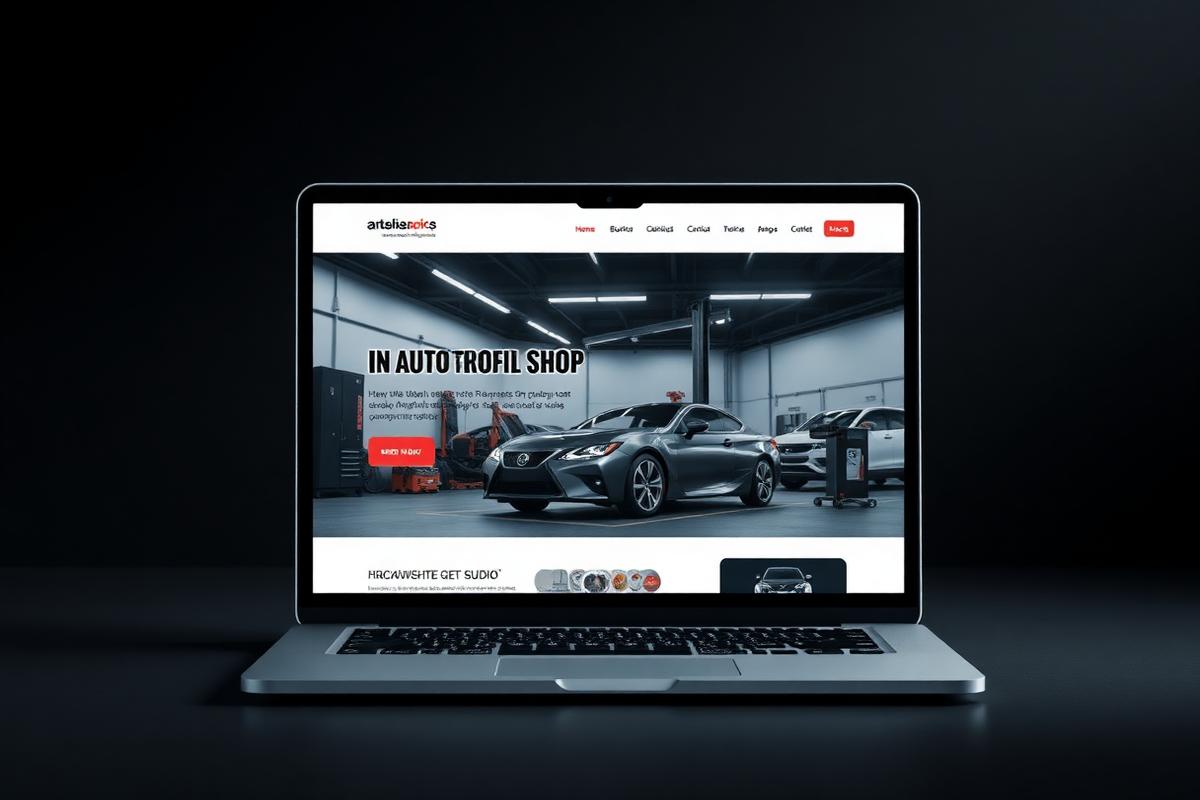 Mechanic Shop website concept for Northline Auto Repair